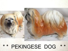 * VINTAGE Collectable * Pekingese Dog Figurine *