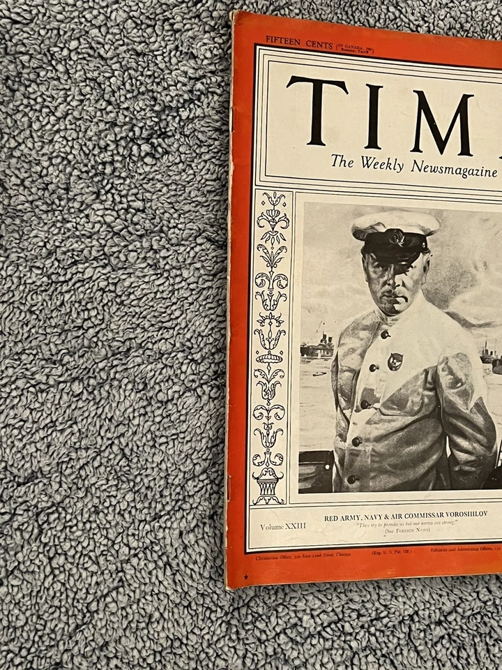 Time: The Weekly Newsmagazine February 12, 1934 Volume 24 No. 7  Vintage - Image 3 of 4