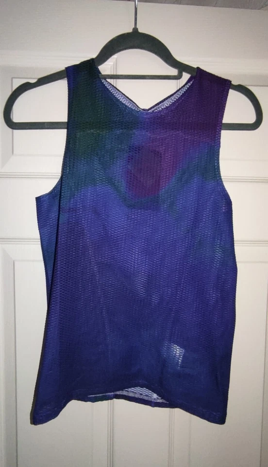 Custom Design Oil Slick Crit Cycling Base Layer Vest - To Match Rapha Kit- Med - Image 2 of 3