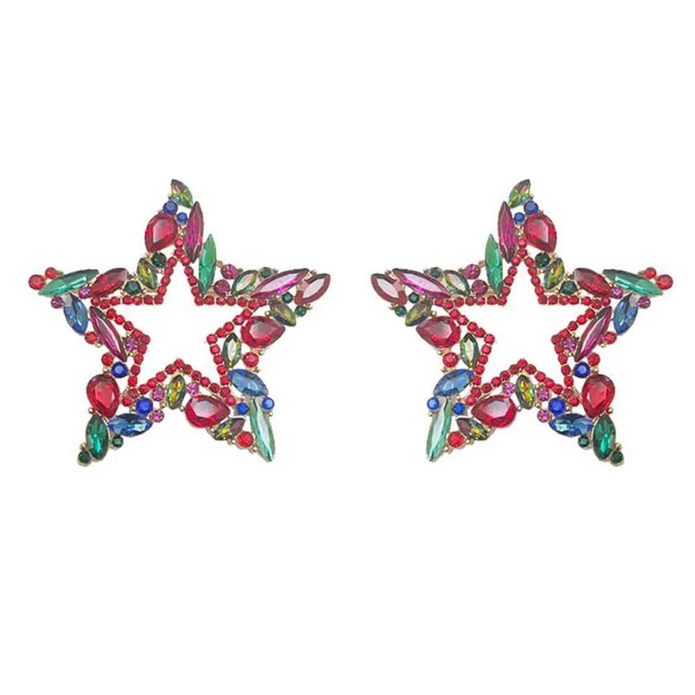 Kirks Folly Starlight Pierced Earrings    goldtone  / multi