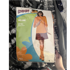 Spirit Scooby-Doo Velma Adult Costume Set w/ Wig Glasses Socks, Size M