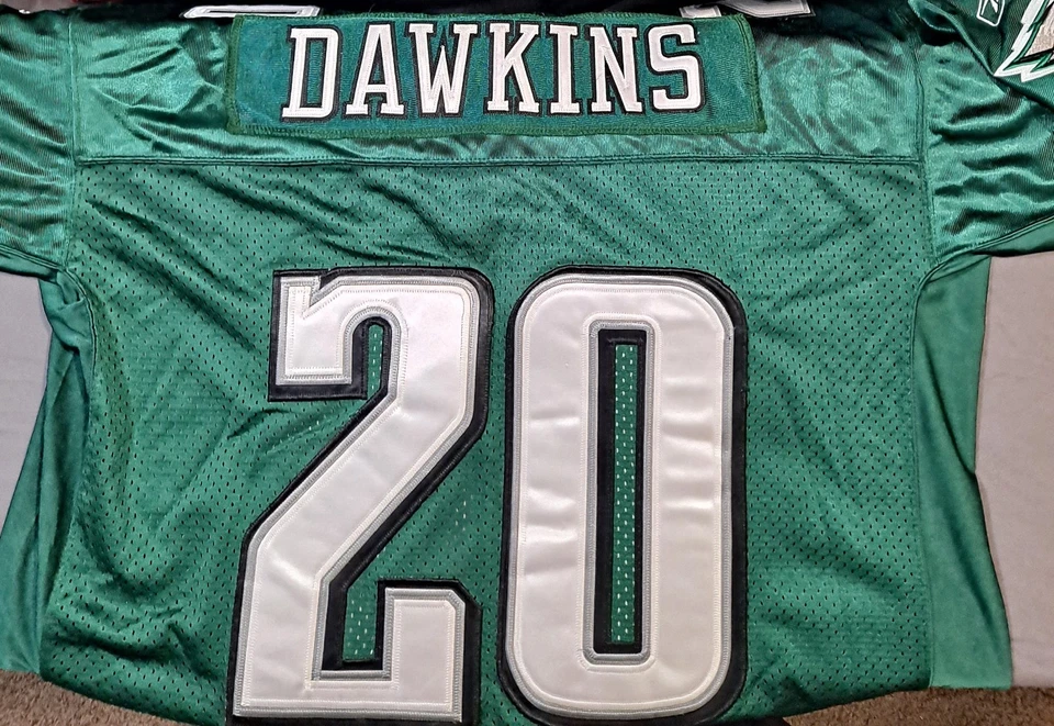VTG Reebok Philadelphia Eagles Brian Dawkins 20 On Field Authentic Jersey Men 52 - Image 4 of 4