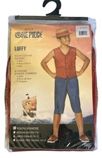 Netflix One Piece LUFFY Halloween Costume Youth Cosplay LG 10-12 XL 14-16