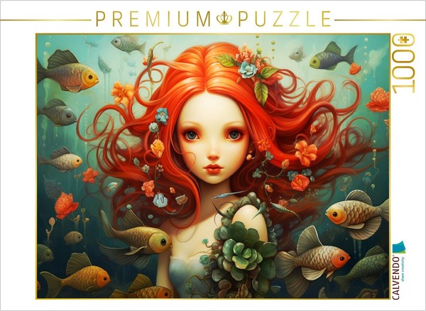 Calvendo Puzzle Enchanting Mermaids | 1000 Pieces, Finished Size 25.2 × 18.9 In-image