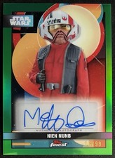 2025 Topps Star Wars Smugglers Outpost NIEN NUNB Mike Quinn Green Auto #’d /99