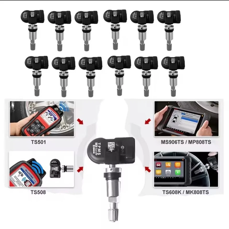 4 Sensor TPMS Universal Programmable 315/433Mhz MX 1 For Autel TS408 TS508 TS608 - Image 2 of 4