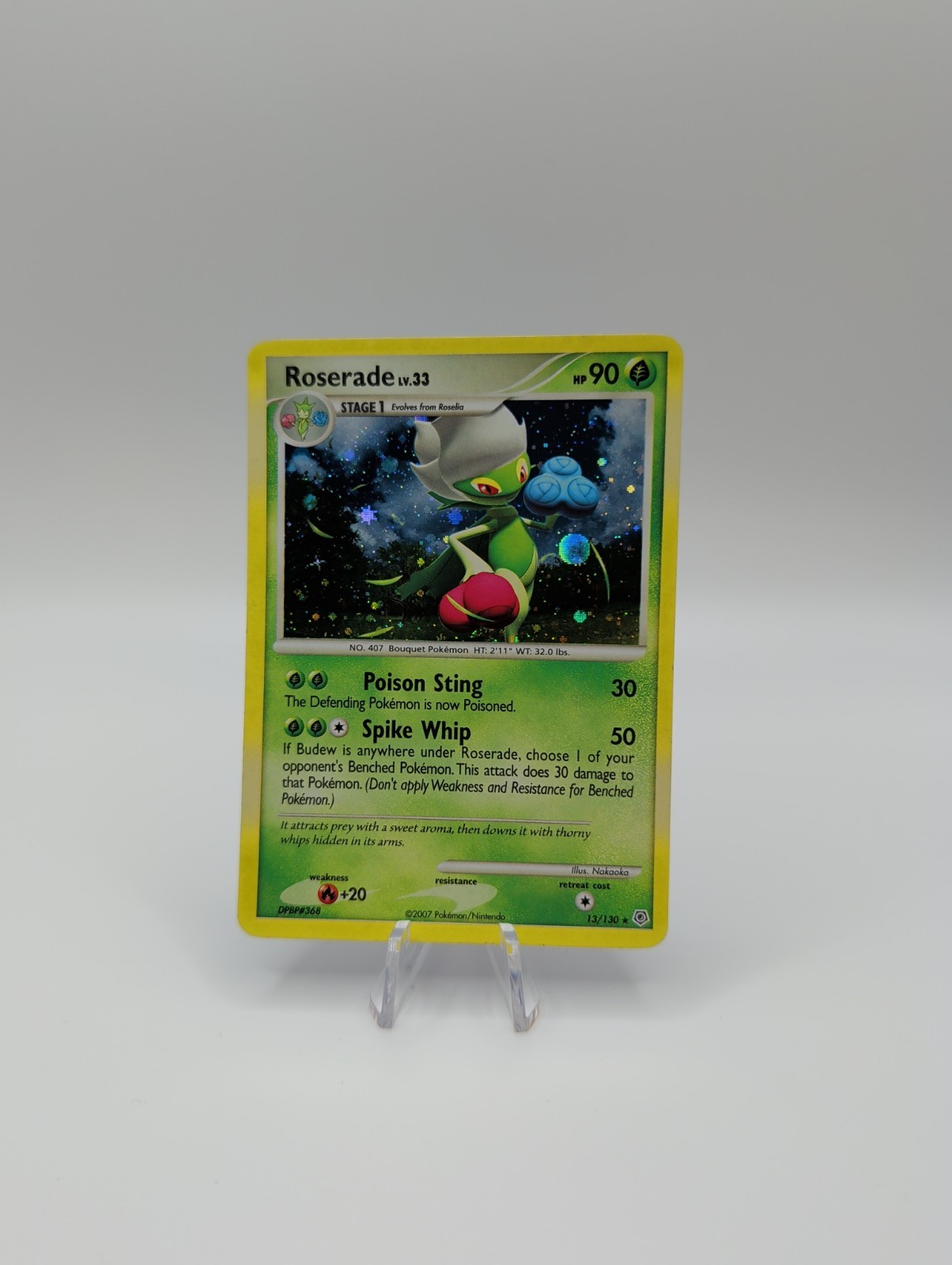 Roserade 13/130 Diamond and Pearl Holo