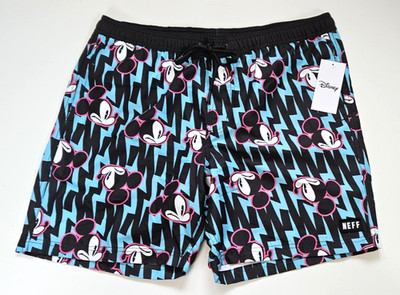 NEFF Men's M Elastic Waist Disney Mickey Mouse Board Short Swim Trunks Shorts