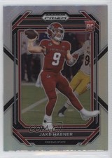 2023 Panini Prizm Draft Picks Silver Prizm Jake Haener #109 14pm