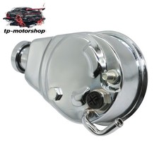New Power Steering Pump For Chevy Bbc Sbc 350 454 Chrome 58 Key Way Style