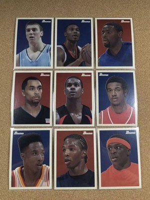 2009-10 Topps Bowman 48 Rookie RC LOT 8 Tyreke Evans Brandon Jennings + More