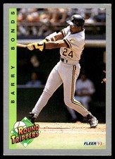 Barry Bonds 1993 Fleer #350 Pittsburgh Pirates FREE SHIPPING AutographDen