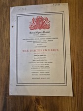 Vintage Royal Opera House Programme The Bartered Bride 4th May 1955 