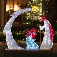 Yescom 3.7FT Christmas Nativity Scene Decoration for Indoor Outdoor Display