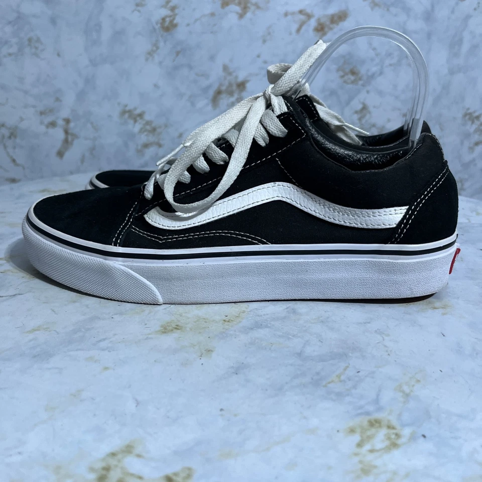 Vans Old Skool OTW женщин размер 8,5 туфли черный белый замши повседневный низкий кроссовок - Изображение 4 из 4