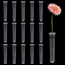 15 Stück Blumenröhrchen Reagenzgläser für Blumen 11x2.4cm Blumenröhrchen Kunstst