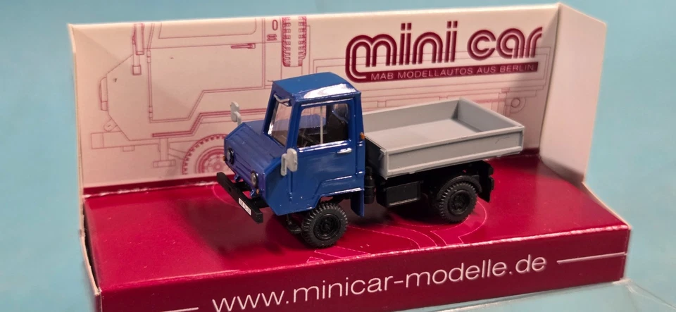 Mini car Zenker MC24001 1:87 Fertigmodell Multicar blaue Kabine /TOP+OVP