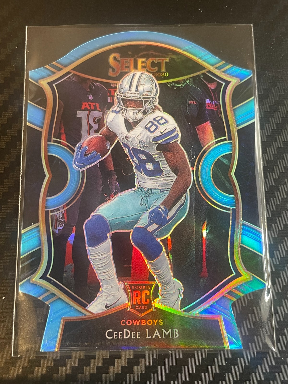 2020 Panini Select Ceedee Lamb Light Blue Die Cut RC #57 Cowboys