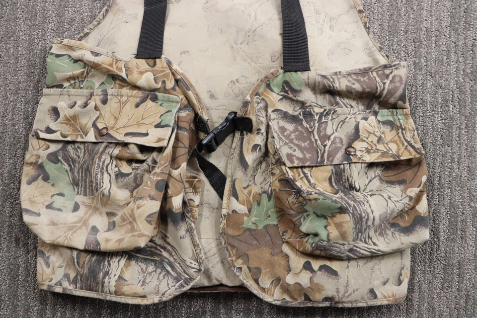 Vintage 80s Hunter Specialties Turkey Hunting Vest Advantage Camo Men's OS - Image 2 of 4