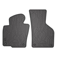 FußMatten Gummimatten Automatten FüR Vw Passat B7 2010-2014 Gummi Schwarz 2Tlg