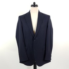 S R sport coat men's size 48 blue wool 17.2 micron travellerS jacket jacket S R SOR