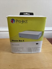 Pro-Ject Phono Box E mm Phono Preamplifier White with Power Supply and Packaging