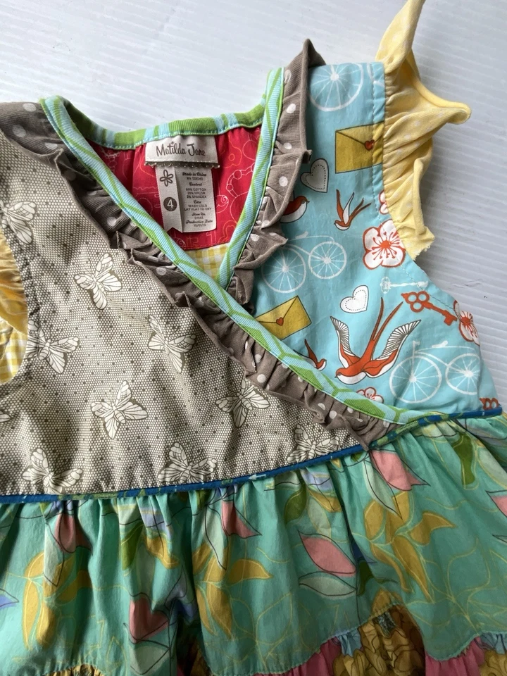 Vestido giratorio Matild Jane para niñas talla 4 Foto 2 de 4