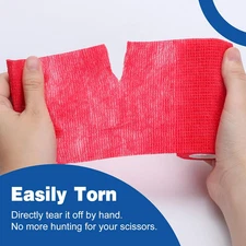 9 Pack Self Adhesive Bandage Wrap, 4" X 5 Yards Elastic Cohesive Bandage Wrap...