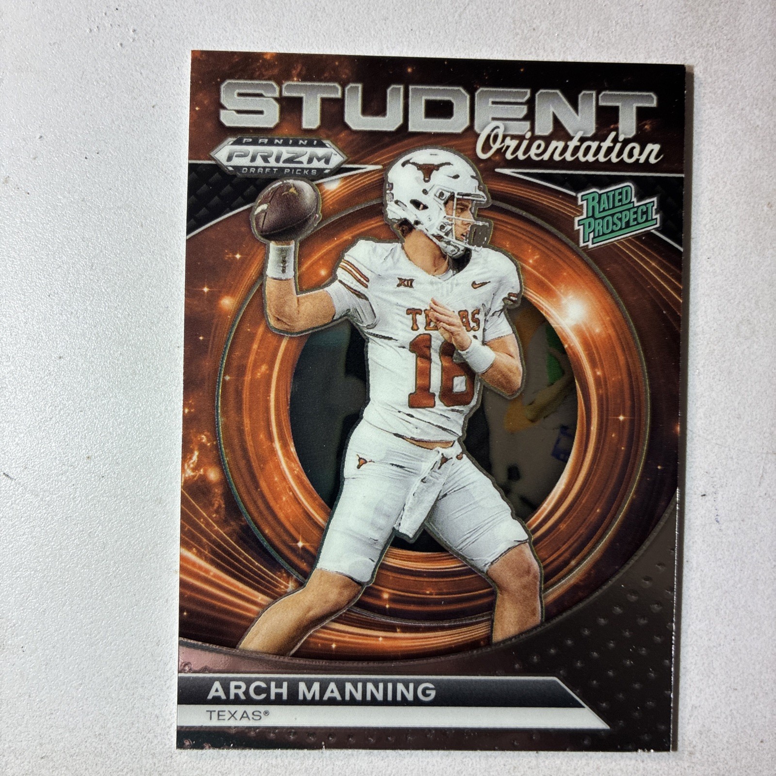 2024 Prizm Draft Picks - Arch Manning Student Orientation #SO-AM Red Ice (RC)