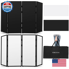 Amufon Dj Facade Booth Dj Stand Portable Event Cover Screen Foldable 4