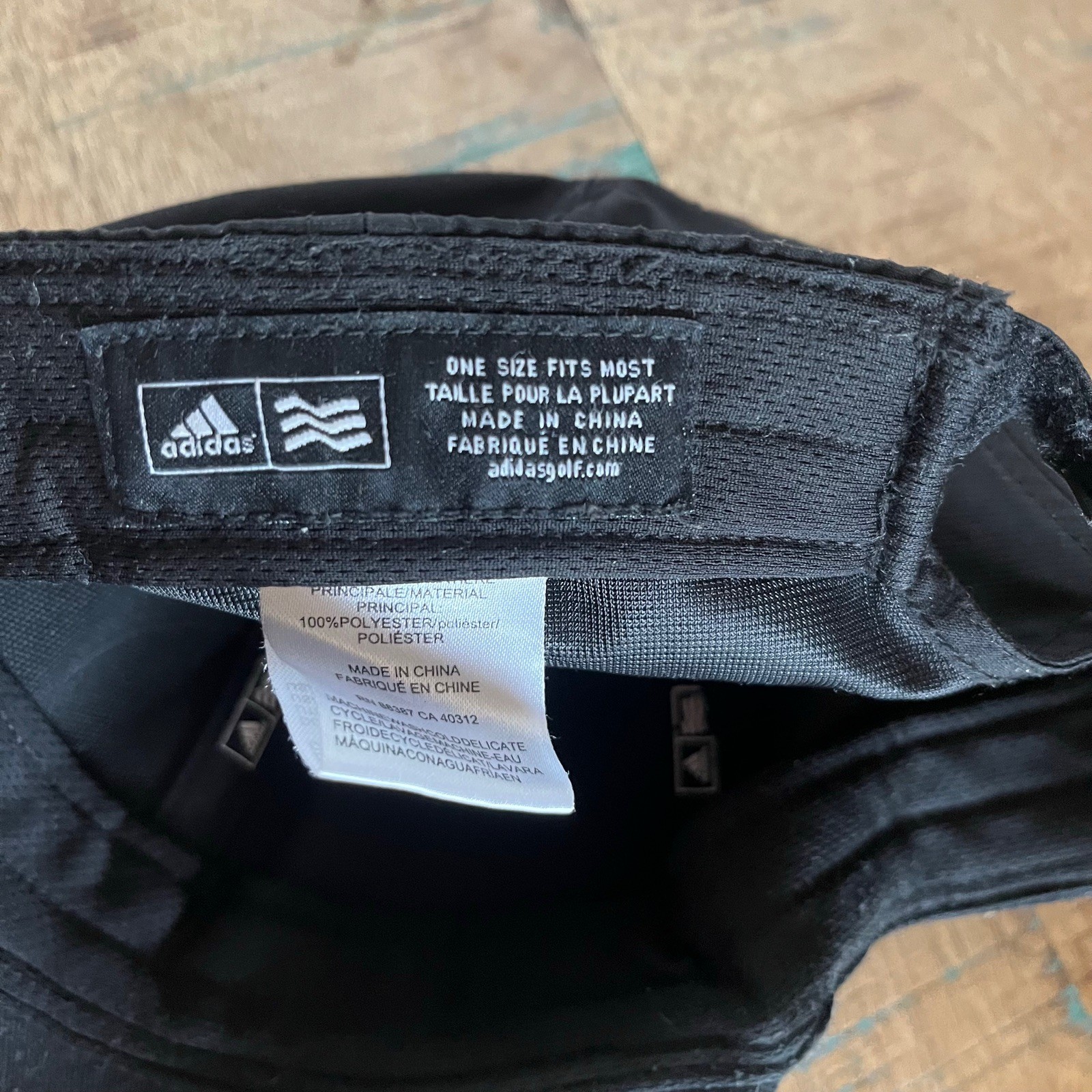 Solid Plain Black Adidas Hat Adjustable Adult Siz… - image 8