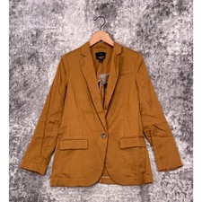 New J Crew Jacket 0 Womens Alfie Blazer Single Button In Gramercy Twill