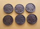 Buffalo Indian Head Nickels - LOT of 6- FULL Dates Mixed Lot 1920 1936 1927