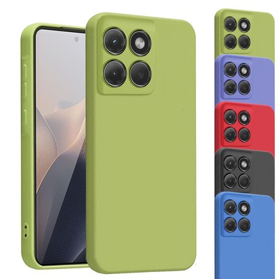 Für Motorola Moto Edge 60 Pro Hülle Slim Flüssig Silikon Stoßfest Gel Cover