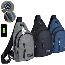 New Multifunctional Chest Bag Men's Fashion Trend Oxford Cloth Shoulder Bag Kore