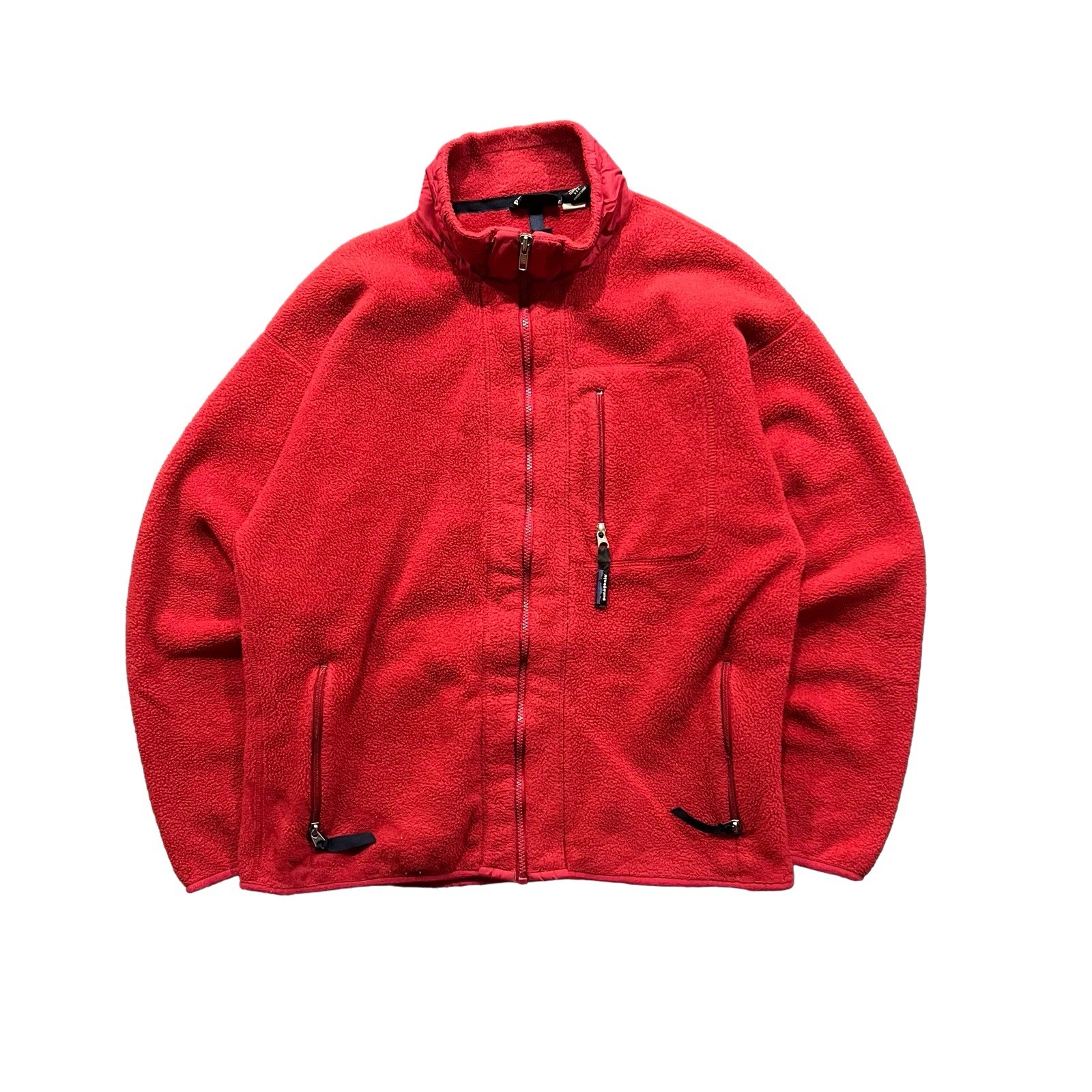Vintage 90s Patagonia Red Synchilla Fleece Zip Jacket Size L