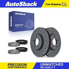 Front Drilled Slotted Brake Rotors Ceramic Pads for Hyundai Sonata 3.3L V6