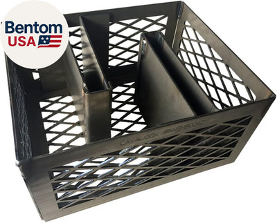 Minion Method Charcoal Basket W/ 2 Maze Bars 12 X 10 X 6