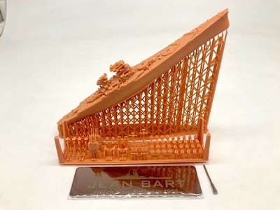 3D Printed 1/2000 French Navy Jean Bart Battleship Unpainted Model Kit-XS