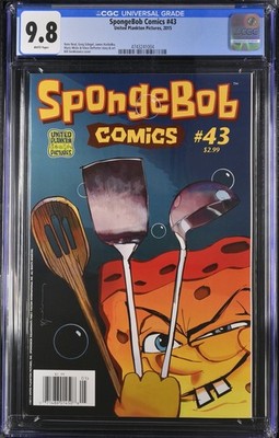 **NEWSSTAND** CGC 9.8 SpongeBob Comics #43 ~ Low Print **RARE**