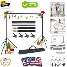 store Backdrop Support Stand Kit 10x6.5ft Adjustable Photography Studio Photo...