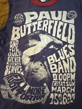 BOOTLEGGERS Paul Butterfield 7/8 Sleeve Shirt - Men's M Size