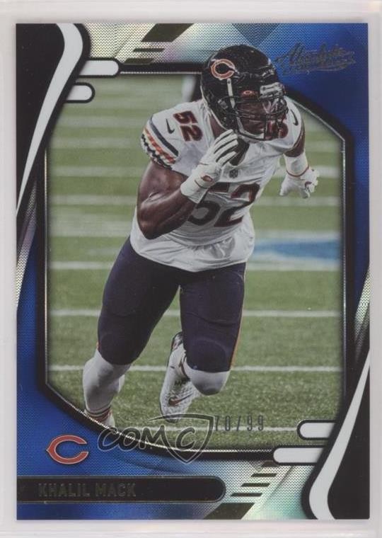 2021 Panini Absolute Blue Diamonds 70/99 Khalil Mack #21 2u3