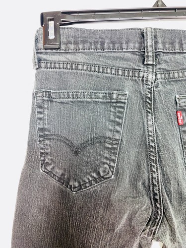 Levi Strauss Men's Black Jeans 28 X 32 Button Fly Original Fit Straight Stretch - Picture 13 of 17