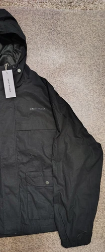 $200 NWT XXL Daily Paper Ripstop Cargo Track Jacket Mens Black Oyster Gorpcore image 3