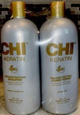Chi Keratin Reconstructing Shampoo Conditioner 32 oz. each Duo Set New Sealed