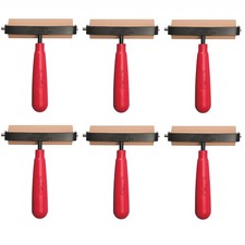 Deluxe Soft Rubber Brayer, 4-Inch 6-Pack 