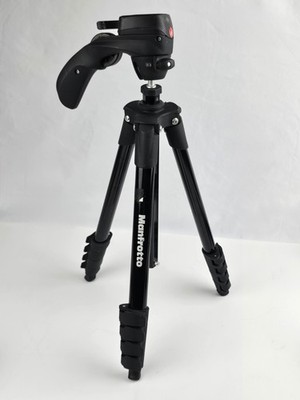 Manfrotto Compact Action 61'' Tripod Camera Camcorder good condition