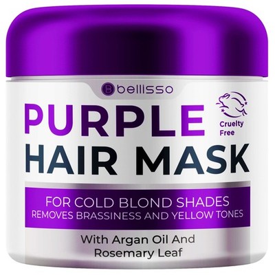 Purple Hair Mask - Deep Conditioner and Toner 8.45 Fl Oz (Pack of 1), 