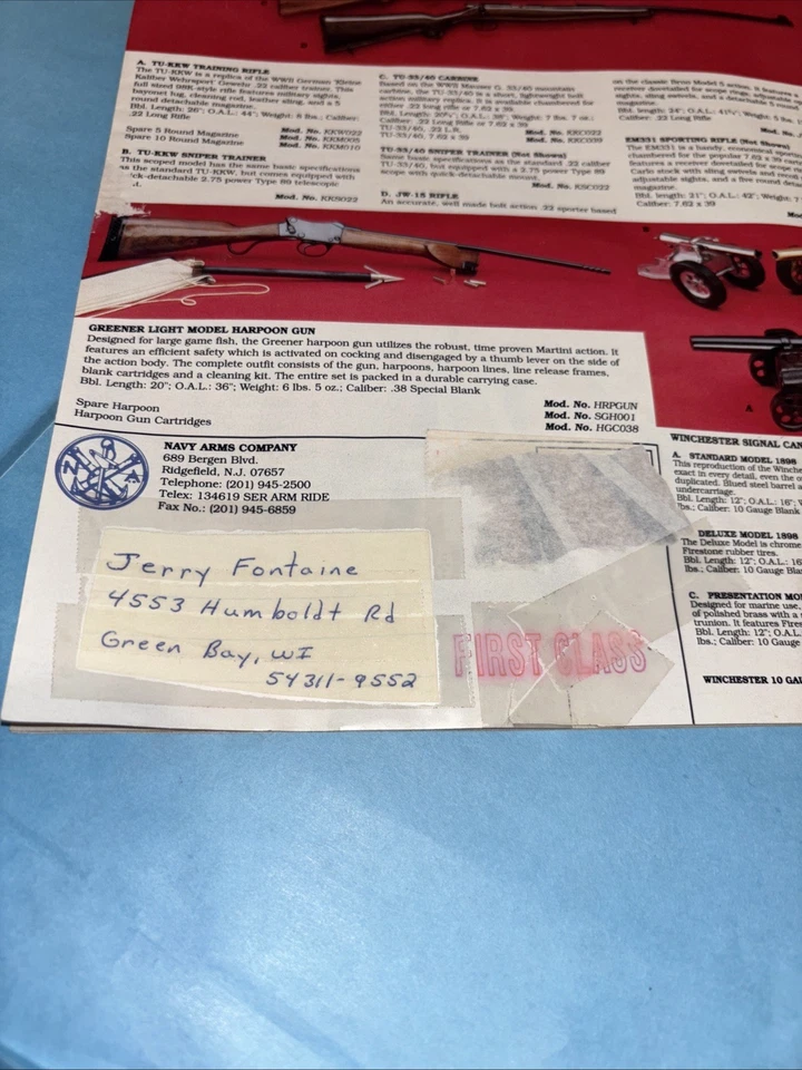 Vintage Navy Arms Catalog - Image 4 of 4